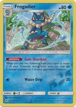 Forbidden Light Frogadier #23/131 reverse holo
